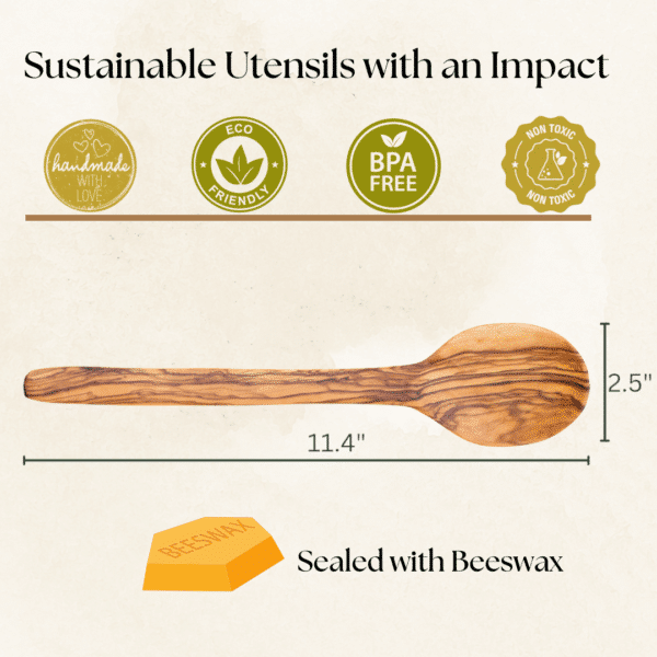 Olive Wood Simple Spoon