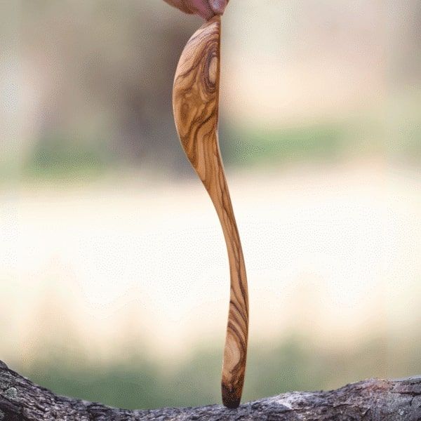 Olive Wood Soup Ladle — view 2